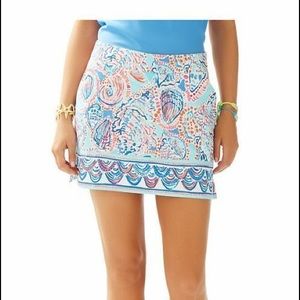 Lilly Pulitzer shell me about it skirt sz 0